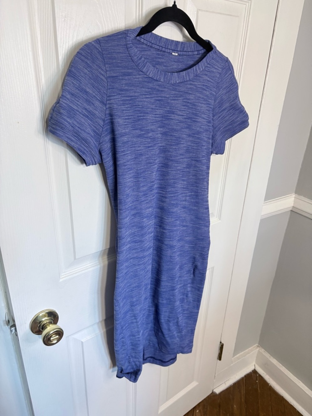 Lululemon &go Where-To Dress Heathered Sapphire Blue Rulu Travel Dress Size 6 - Picture 5 of 10